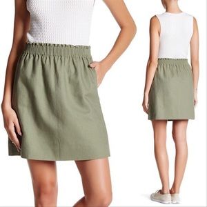 J. Crew street skirt, navy green